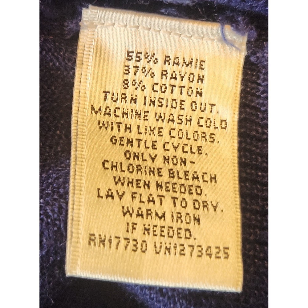 Mossimo Blue Knit Sweater Top Womens XS Y2K Vintage Aesthetic Ramie Cotton Soft - Picture 5 of 6